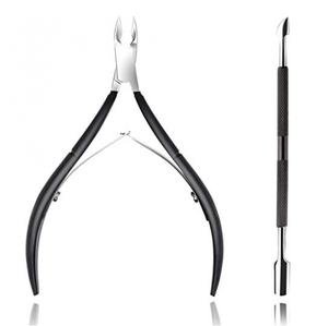 <strong>Cuticle</strong> <strong>Trimmer</strong> with <strong>Cuticle</strong> Pusher Tool Set <strong>Cuticle</strong> Nipper Stainless Steel,stainless Steel Finger Nail Cutting 7-35 Days RIMEI - Product Image 1