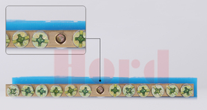 Bloques de Terminales Conectores <span class=keywords><strong>Rap</strong></span>ídos de Cobre Amarillo Tornillos Bar con Azúl y Amarillo <span class=keywords><strong>Base</strong></span> - Product Image 5