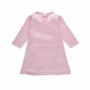 2017 Baby Girls Pink manga larga bordado moda corea del suéter hecho punto del <span class=keywords><strong>vestido</strong></span> - Product Image 2
