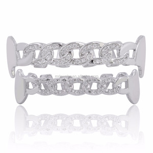 En <span class=keywords><strong>gros</strong></span> <span class=keywords><strong>Rappeur</strong></span> En Haut et En Bas En Laiton Dents Corps Bijoux Hip Hop hommes Or Bling Dents Grillz - Product Image 3