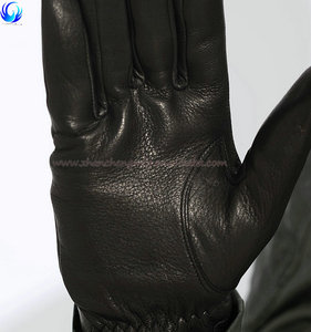 Gants en cuir de qualité B noirs doublés de <span class=keywords><strong>laine</strong></span> d'hiver classiques pour hommes grossistes - Product Image 3