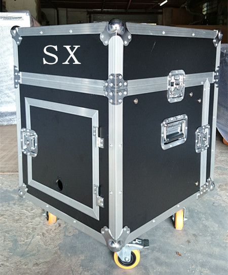 10U Rack Mount Computer Case with Mixer Slant Top, Back Door