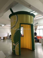 Stand de tente d'événement de support de concession de limonade gonflable de publicité gonflable commerciale pour la vente de boissons au citron