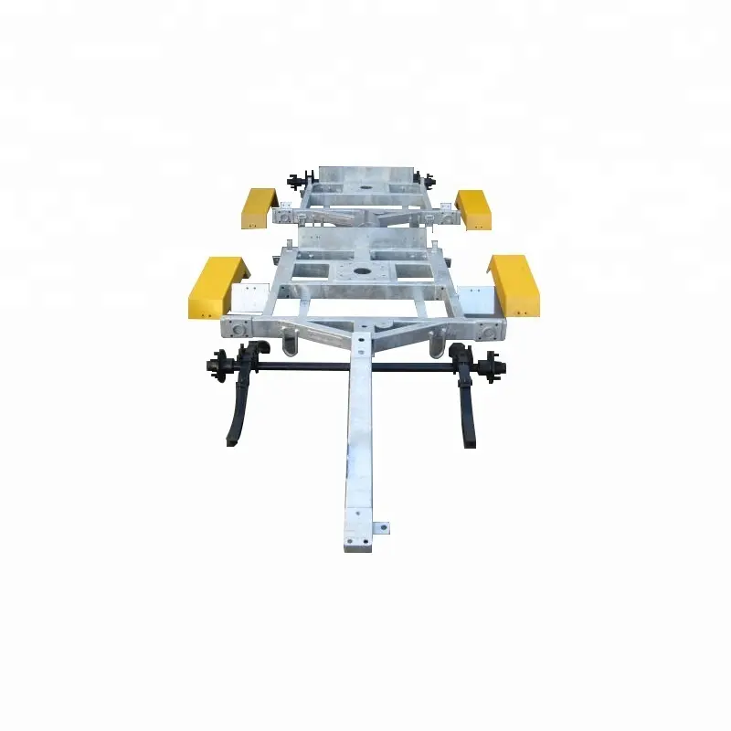 OEM high quality hot galvanized Welded steel frame - trailer chassis semi assembly trailer