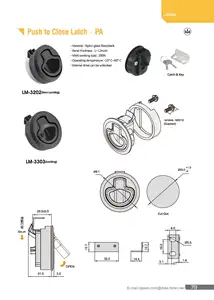 LM-3202 פלסטיק Pull פלאש טבעת סירת סלאם לדחוף כדי לסגור ימי האץ נעילה עגול ניילון דחיסת מצלמת תפס