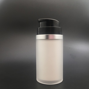 <span class=keywords><strong>1</strong></span>,5 <span class=keywords><strong>oz</strong></span> 50 ml acrílico doble pared de negro de bomba sin aire cosmético tarro de crema - Product Image 2