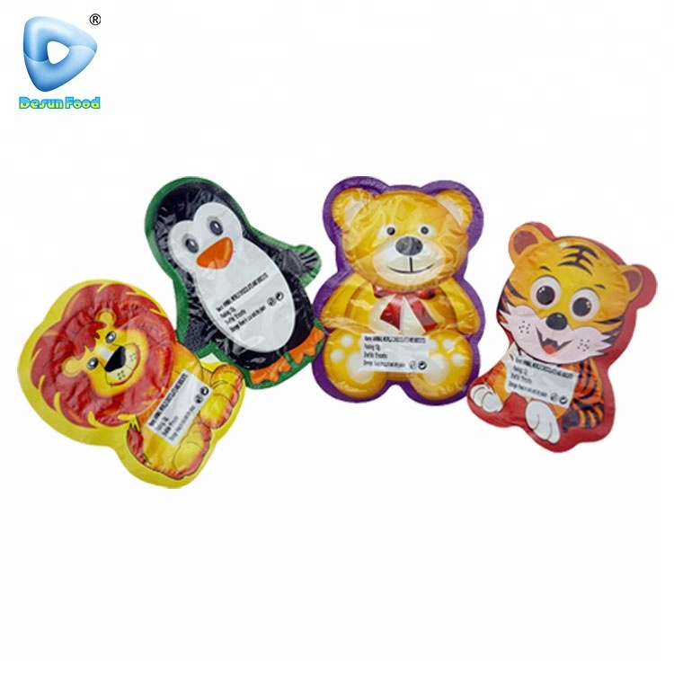 Шоколадный крем в форме животного с печеньем