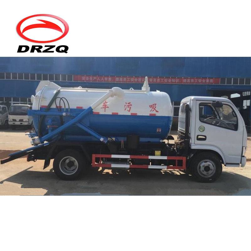 Dongfeng, вакуумный септический резервуар 4*2, грузовик для всасывания сточных вод на продажу