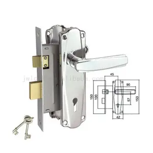 Popular Handle Lock 223/693SD Interior Wooden Lever Handle Door Key and Lock Service