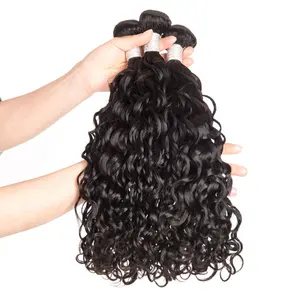 Stock price human hair weave bundles wave natural hair weft virgin hair extension for black woman