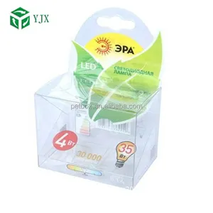 Custom LED Light/Wholesale LED Bulb Plastic Packaging Box with Hanger Hole