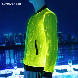 Áo Khoác Bomber Bóng Chày Dạ Quang Cho Nữ, Áo Khoác Sợi Quang Cho Nữ, Có Đèn Led Phản Quang - Product Image 5