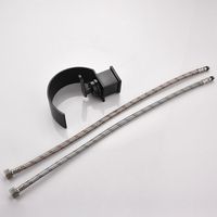 Robinet de lavabo créatif en laiton à montage sur pont, à trou unique, avec bec en forme de lune, cascade, eau chaude et froide, robinet de salle de bain, robinet de toilette, valve en céramique