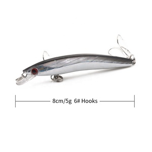 Hengjia Großhandels preis Köder Salzwasser Elritze 8cm 5g Angel köder - Product Image 4