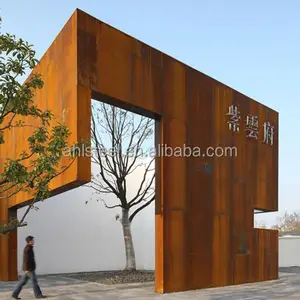 exterior decorative metal wall panel corten a steel curtain wall