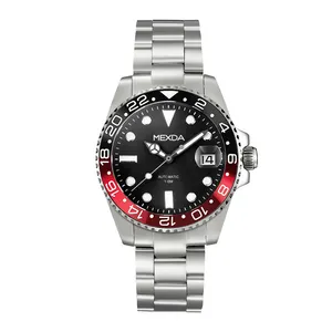 Mexda OEM Chất Lượng Cao C3 Luminous Xem Thép Không Gỉ Sapphire Cổ Điển Mens Tự Động Diver Đồng Hồ Cổ Điển 200M