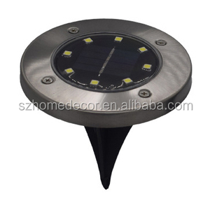 2018 nuevo diseño energía solar Solar energía luces de <span class=keywords><strong>tierra</strong></span> camino del jardín al aire libre luces en <span class=keywords><strong>tierra</strong></span> con 8 LED - Product Image 1