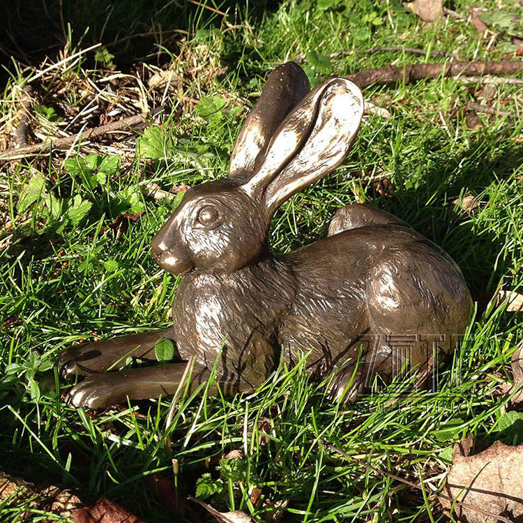 STATUA CONIGLIO LEPRE Natura Stile Art Deco Stile Art Nouveau - Foto 7