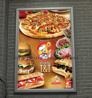 Panneau lumineux publicitaire pour restaurant 2020, boîte à lumière LED, enseignes pour pizzas