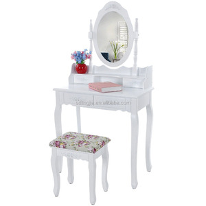 Vente <span class=keywords><strong>en</strong></span> gros Console de coin <span class=keywords><strong>en</strong></span> bois pour maquillage royal Coiffeuse pas chère avec miroir coiffeuse avec miroir <span class=keywords><strong>en</strong></span> contreplaqué <span class=keywords><strong>laqué</strong></span> <span class=keywords><strong>blanc</strong></span> - Product Image 1