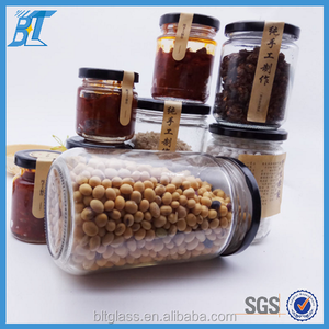 Ucuz Hava Geçirmez Cam Lolly kavanoz seti Boş Turşu Kavanoz Yuvarlak vidalı üst - Product Image 5