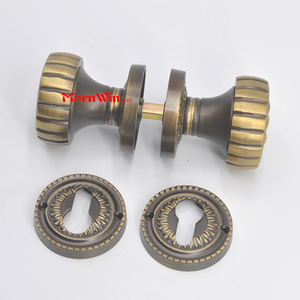 MornWin BDH057 Modern <strong>Brass</strong> Round Decorative <strong>Door</strong> <strong>Knob</strong> with PB/AB/GP/24K Finish Hotel Use Easy Installation - Product Image 5
