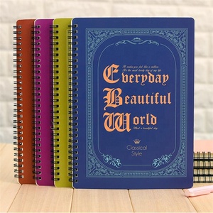 A5 boyutu Spiral bağlı kağıt defter baskılı tarzı ofis toplantı ve egzersiz dergisi iplik dikiş ciltleme - Product Image 4