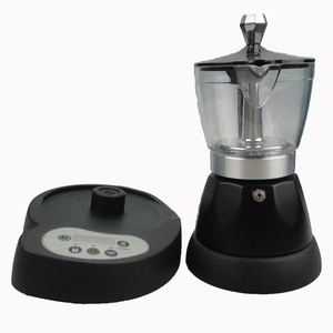 Cafetera Eléctrica <span class=keywords><strong>Moka</strong></span> con Temporizador Electrónico de PC de Nuevo Diseño de 3 Tazas JK40401-C(83A) - Product Image 5