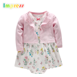 Comercio al por mayor de ropa de bebé bebé de algodón superior con vestido del <span class=keywords><strong>mono</strong></span> del bebé del diseño - Product Image 6