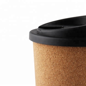 Taza de café de plástico de corcho reutilizable, taza de café portátil <span class=keywords><strong>con</strong></span> tapa, promoción de nuevos productos - Product Image 6