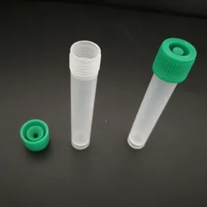 ISO9001 sertifikası pp tüp pe kapak sızdırmaz steril ışınlama 16*100mm plastik Test tüpü kültür tüpü vidalı kapak