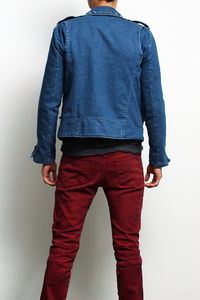 OEM Man <strong>Punk</strong> Biker studded Jeans <strong>Jackets</strong> - Product Image 4