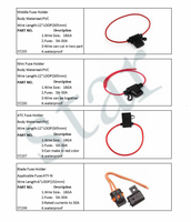 Relais pour robinet à fumée, porte-badge étanche en ligne, Mini Standard, ATC ATO ATM, 32V 48V 58V 80V 63V