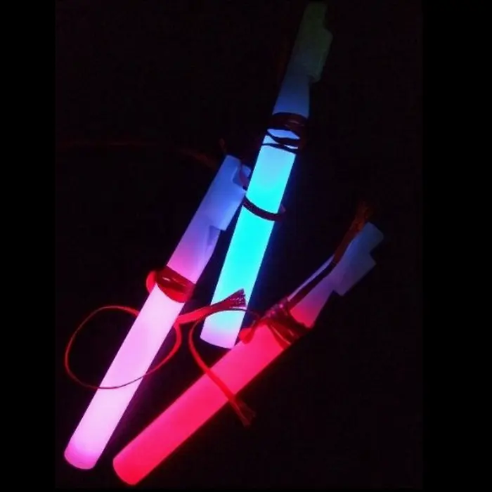 blinkender lichtstick pfeifen 6 zoll leuchtpfeife für konzert party halloween leuchtende pfeife