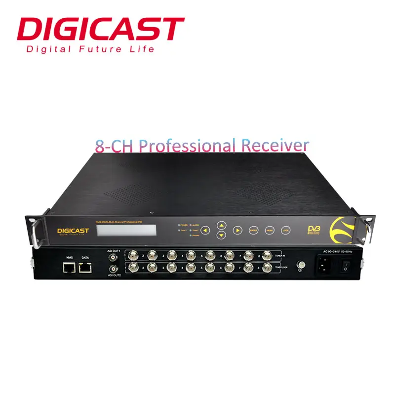 (DMB-9008B) पेशेवर 8 चैनल डिजिटल टीवी Headend आरएफ टीवी स्टेशन के लिए आरजे 45 <span class=keywords><strong>इंटरफ़ेस</strong></span> कनवर्टर IP करने के लिए/होटल IPTV