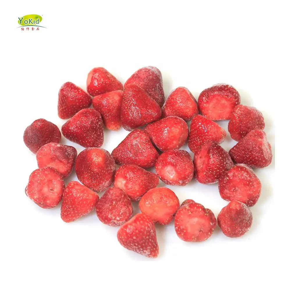 hot sale supply good price import 10kg iqf fruits whole dice sliced cubes foods frozen strawberry per ton