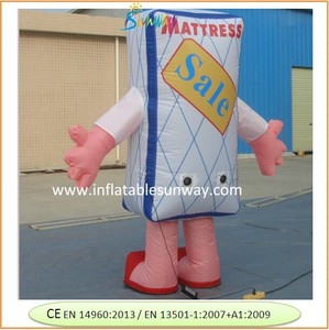 Op Maat Gemaakte Mooie Opblaasbare Cartoon Matras Mascotte Kostuum Pop Gebruikt Voor Reclame - Product Image 5