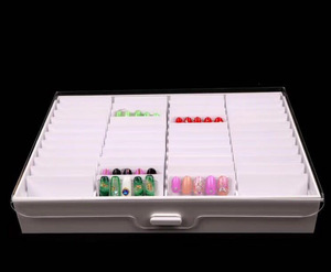 Boîte de rangement en acrylique pour ongles, coffre d'exposition de pointes à ongles, boîte de rangement à ongles en diamant 44 casiers - Product Image 4