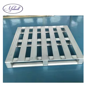 Heavy duty 1200x1200 four way entry Stackable Aluminium Alloy Pallet for pharmaceutical food