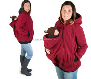 Sweat à capuche kangourou pour maman et bébé, <span class=keywords><strong>veste</strong></span> de <span class=keywords><strong>portage</strong></span> pour bébé - Product Image 4