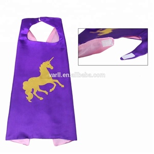 Mantelle e maschere da supereroe di vendita calde per bambini 70cm cappe da supereroe in raso per bambini costumi da cartone animato Unisex 1 pz/opp Bag - Product Image 5