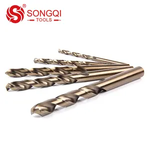 DIN 338 M35 cobalto twist drill bit 1-10mm (19 pz) set per 5mm in acciaio inox, metallo di spessore