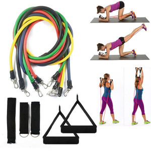 TPE Sport 11 pcs di Yoga di Sport Su Misura In Esecuzione di Fitness Bande di Resistenza Esercizio di Yoga di Forma Fisica