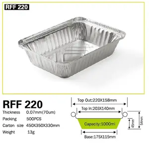 Yiwu cấp thực phẩm nhôm lá sủa <span class=keywords><strong>container</strong></span> - Product Image 2