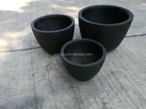 Vaso di fiori rotondo in <span class=keywords><strong>cemento</strong></span> leggero diretto per esterni per fioriere - Product Image 4