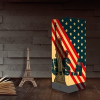 FS-P1069 Kostenloser Versand Kosten Neue 3d Weihnachts beleuchtung USB-Lampe USA die Freiheits statue Nachtlicht für Kinder