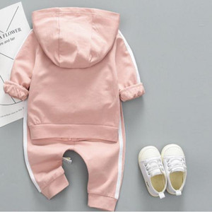 Linnen springloaded's of <span class=keywords><strong>the</strong></span> baby of <span class=keywords><strong>the</strong></span> baby long sleeve sports set two pieces - Product Image 4