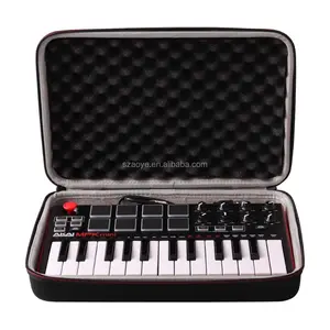 EVA Hard Case Saco de Armazenamento De Viagem Bolsa de Transporte Capa para AKAI MPK Mini MKII Profissional 25-Chave USB Portátil teclado MIDI
