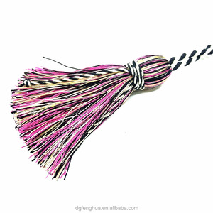 도매 혼합 색상 술 교수형 열쇠 고리 혼합 색상 고급 제품을 공급하는 가방 매력 술 - Product Image 6