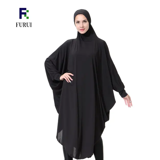 New Style Fashionable Islamic Elegantly Muslim Abaya Jilbab Hip Length Khimar hijab khimar